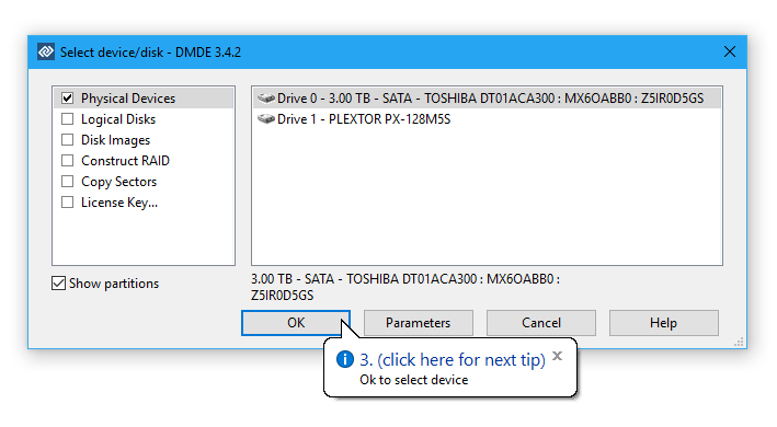 DMDE (DM Disk Editor) – Recuperación de archivos borrados del disco duro